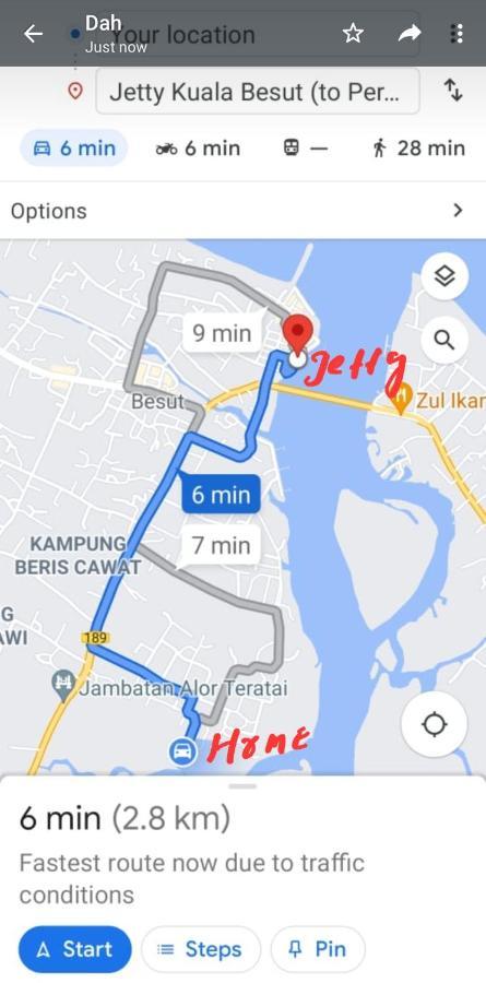 Nipah Homestay Kuala Besut Kampung Kuala Besut Exterior foto